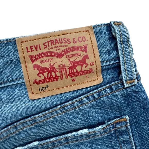 Levi’s 501 Denim Cutoff Shorts Womens size 29 - Picture 4 of 6